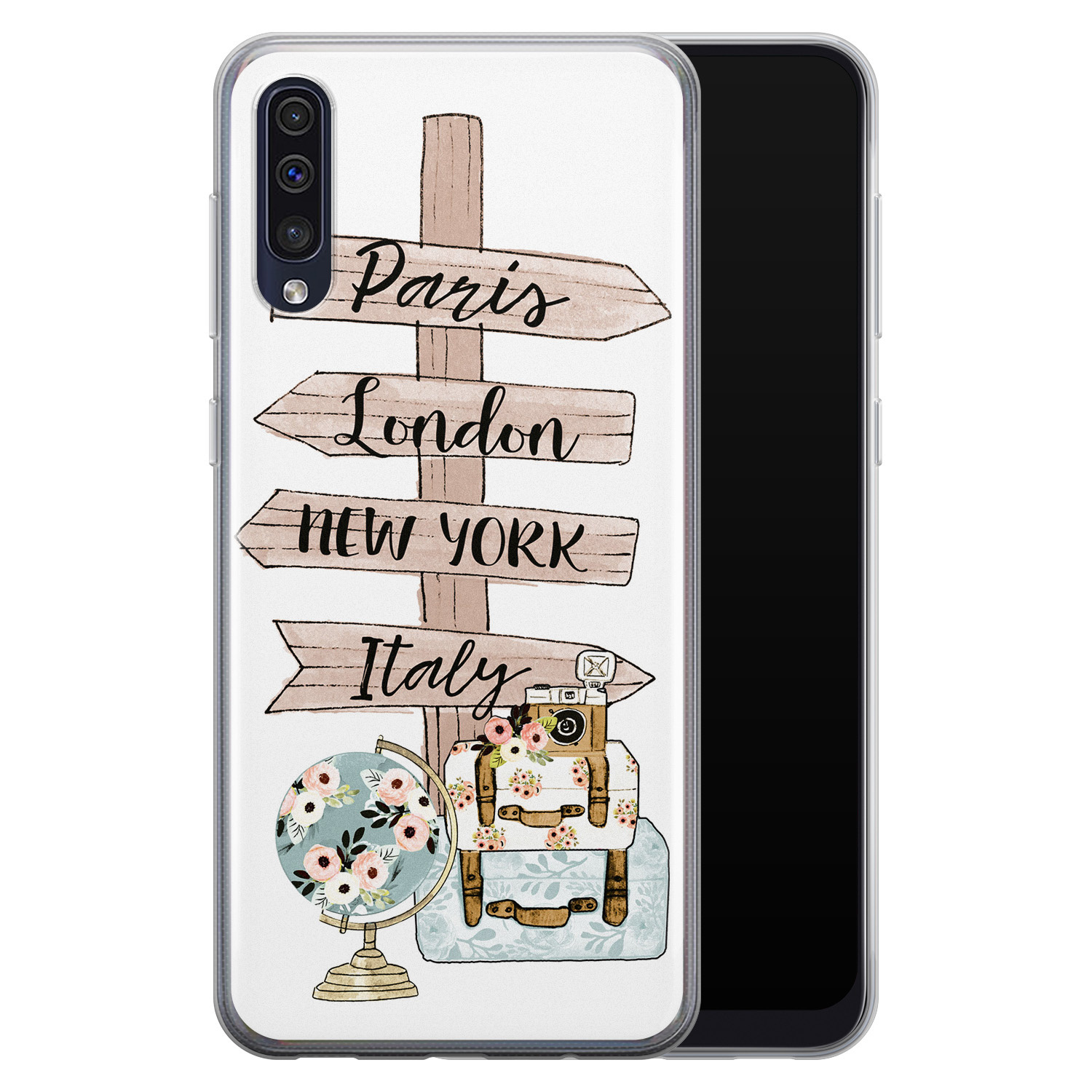 Leuke Telefoonhoesjes Samsung Galaxy A70 siliconen hoesje - Where to go next