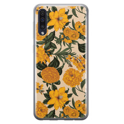 Leuke Telefoonhoesjes Samsung Galaxy A70 siliconen hoesje - Retro flowers