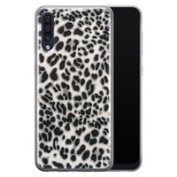 Leuke Telefoonhoesjes Samsung Galaxy A70 siliconen hoesje - Luipaard grijs