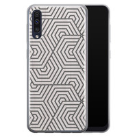 Leuke Telefoonhoesjes Samsung Galaxy A70 siliconen hoesje - Geometrisch