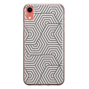 Leuke Telefoonhoesjes iPhone XR siliconen hoesje - Geometrisch