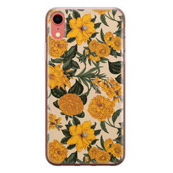 Leuke Telefoonhoesjes iPhone XR siliconen hoesje - Retro flowers