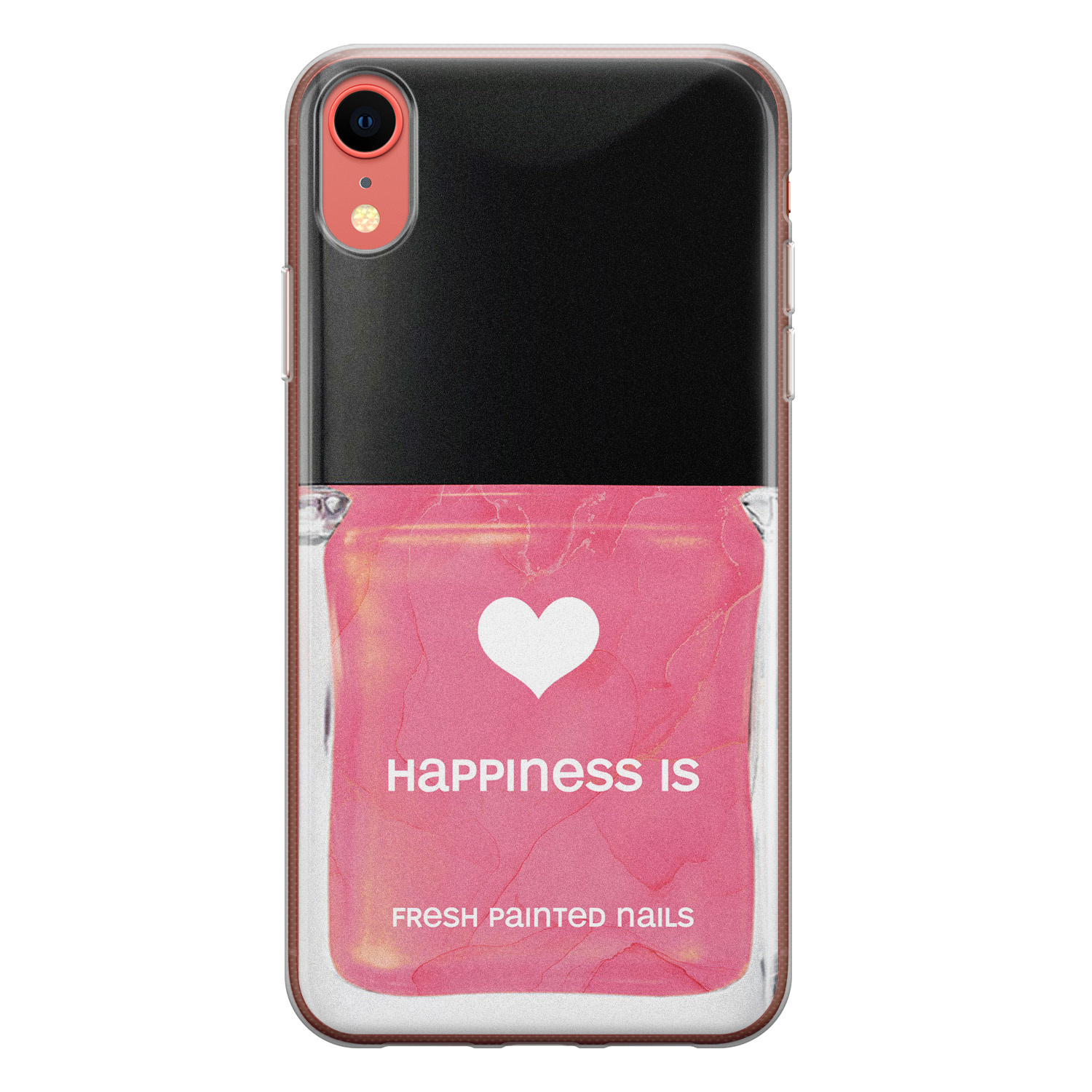 Leuke Telefoonhoesjes iPhone XR siliconen hoesje - Nagellak