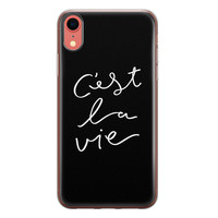 Leuke Telefoonhoesjes iPhone XR siliconen hoesje - C'est la vie