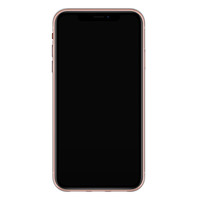 Leuke Telefoonhoesjes iPhone XR siliconen hoesje - Luipaard grijs