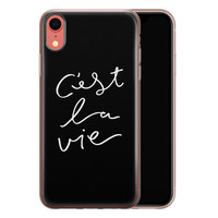 Leuke Telefoonhoesjes iPhone XR siliconen hoesje - C'est la vie