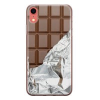 Leuke Telefoonhoesjes iPhone XR siliconen hoesje - Chocoladereep