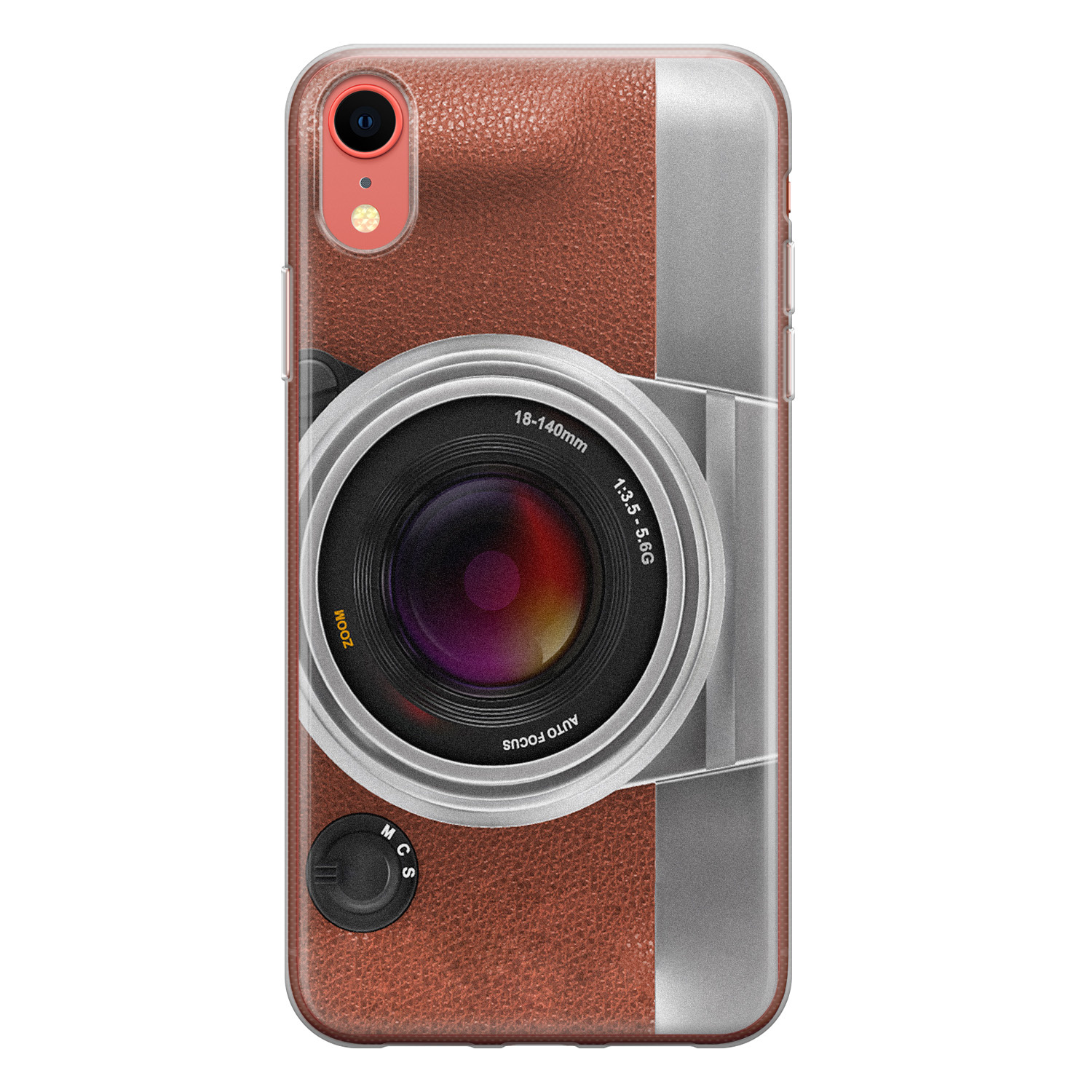 Leuke Telefoonhoesjes iPhone XR siliconen hoesje - Vintage camera