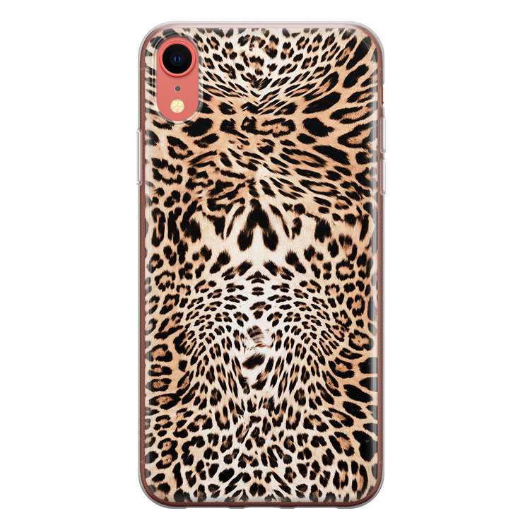 Leuke Telefoonhoesjes iPhone XR siliconen hoesje - Wild animal