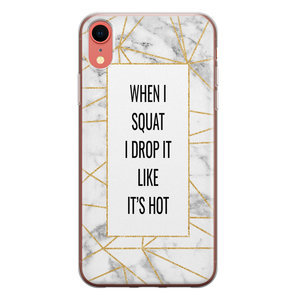 Leuke Telefoonhoesjes iPhone XR siliconen hoesje - Dropping squats