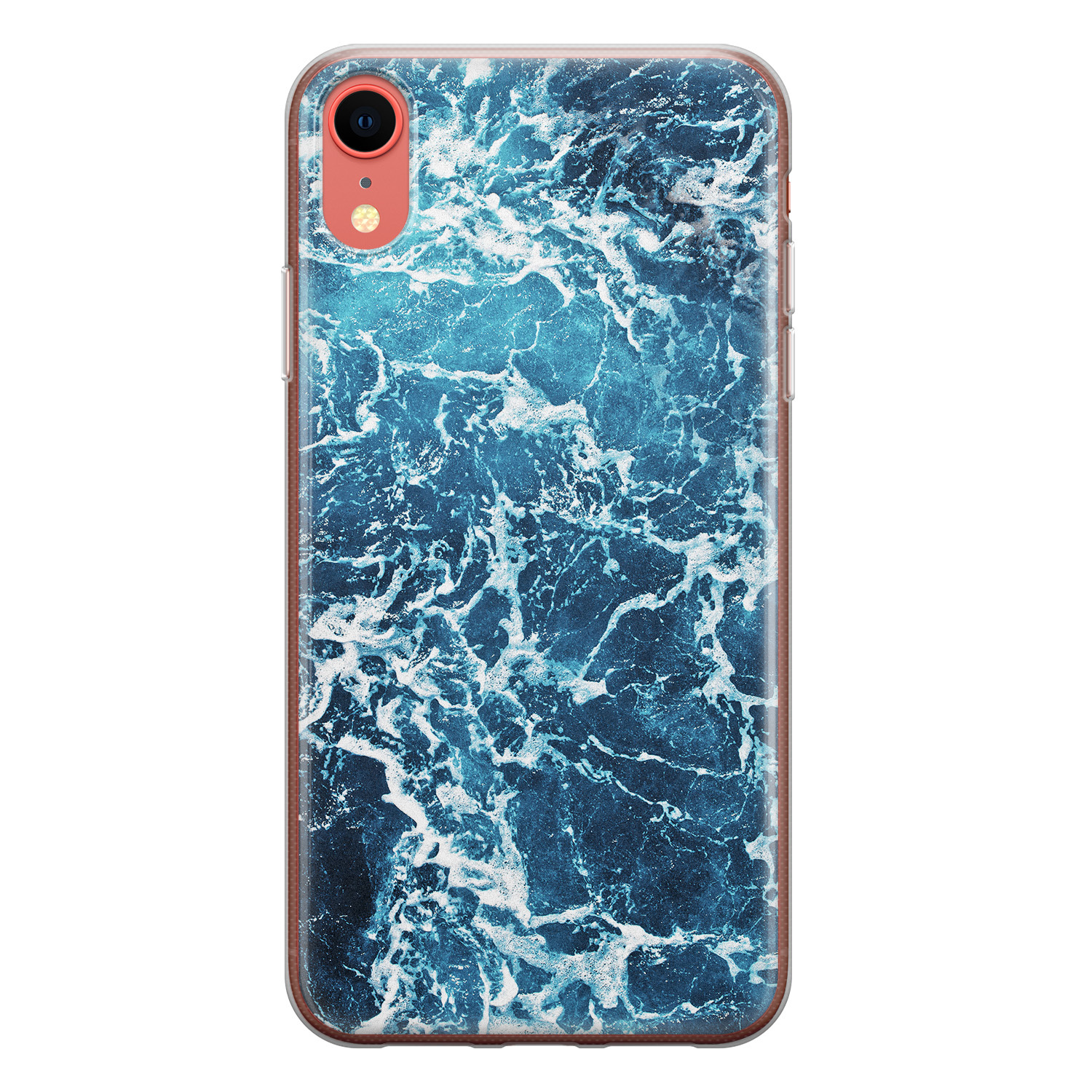 Leuke Telefoonhoesjes iPhone XR siliconen hoesje - Ocean blue