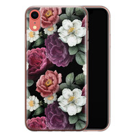 Leuke Telefoonhoesjes iPhone XR siliconen hoesje - Bloemenliefde