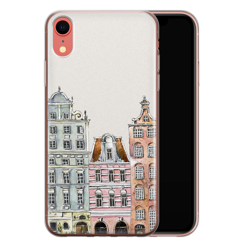 Leuke Telefoonhoesjes iPhone XR siliconen hoesje - Grachtenpandjes