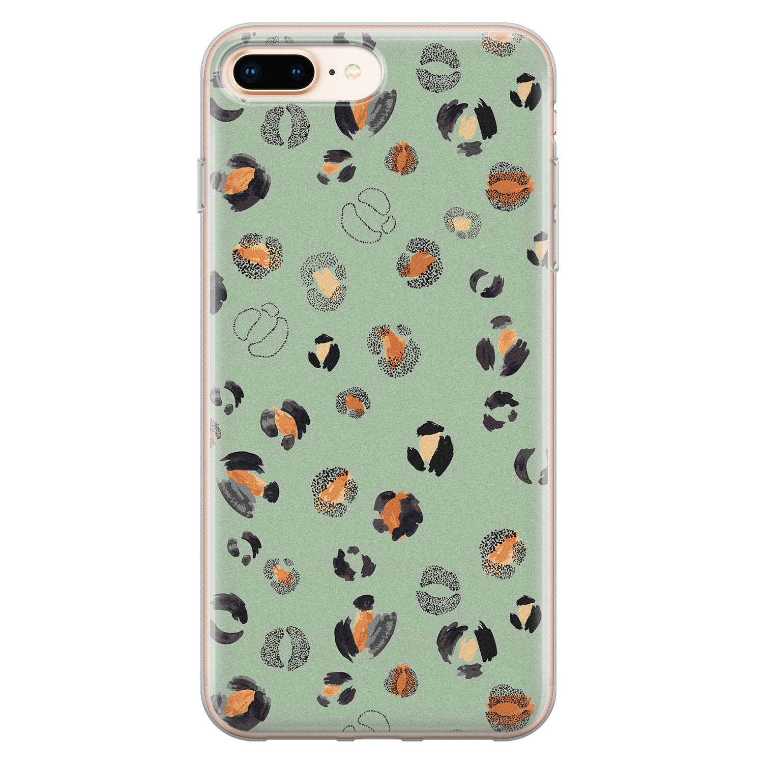 Leuke Telefoonhoesjes iPhone 8 Plus/7 Plus siliconen hoesje - Baby leo