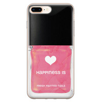 Leuke Telefoonhoesjes iPhone 8 Plus/7 Plus siliconen hoesje - Nagellak