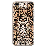 Leuke Telefoonhoesjes iPhone 8 Plus/7 Plus siliconen hoesje - Wild animal