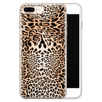 Leuke Telefoonhoesjes iPhone 8 Plus/7 Plus siliconen hoesje - Wild animal