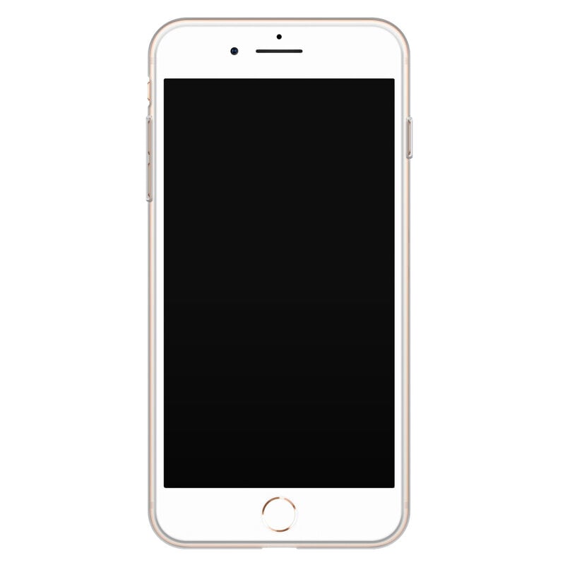 Leuke Telefoonhoesjes iPhone 8 Plus/7 Plus siliconen hoesje - Retro flowers