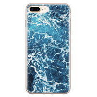 Leuke Telefoonhoesjes iPhone 8 Plus/7 Plus siliconen hoesje - Ocean blue