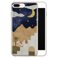 Leuke Telefoonhoesjes iPhone 8 Plus/7 Plus siliconen hoesje - Desert night