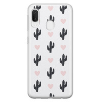 Leuke Telefoonhoesjes Samsung Galaxy A20e siliconen hoesje - Cactus love