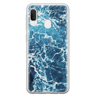 Leuke Telefoonhoesjes Samsung Galaxy A20e siliconen hoesje - Ocean blue