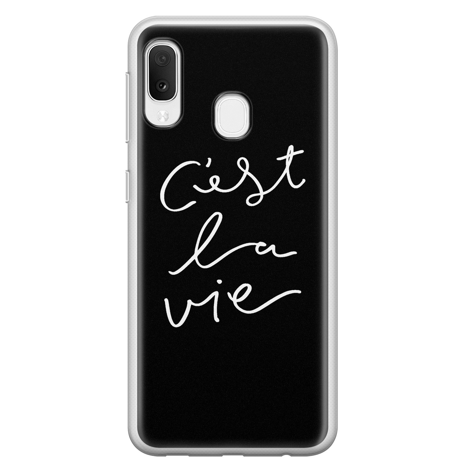 Leuke Telefoonhoesjes Samsung Galaxy A20e siliconen hoesje - C'est la vie