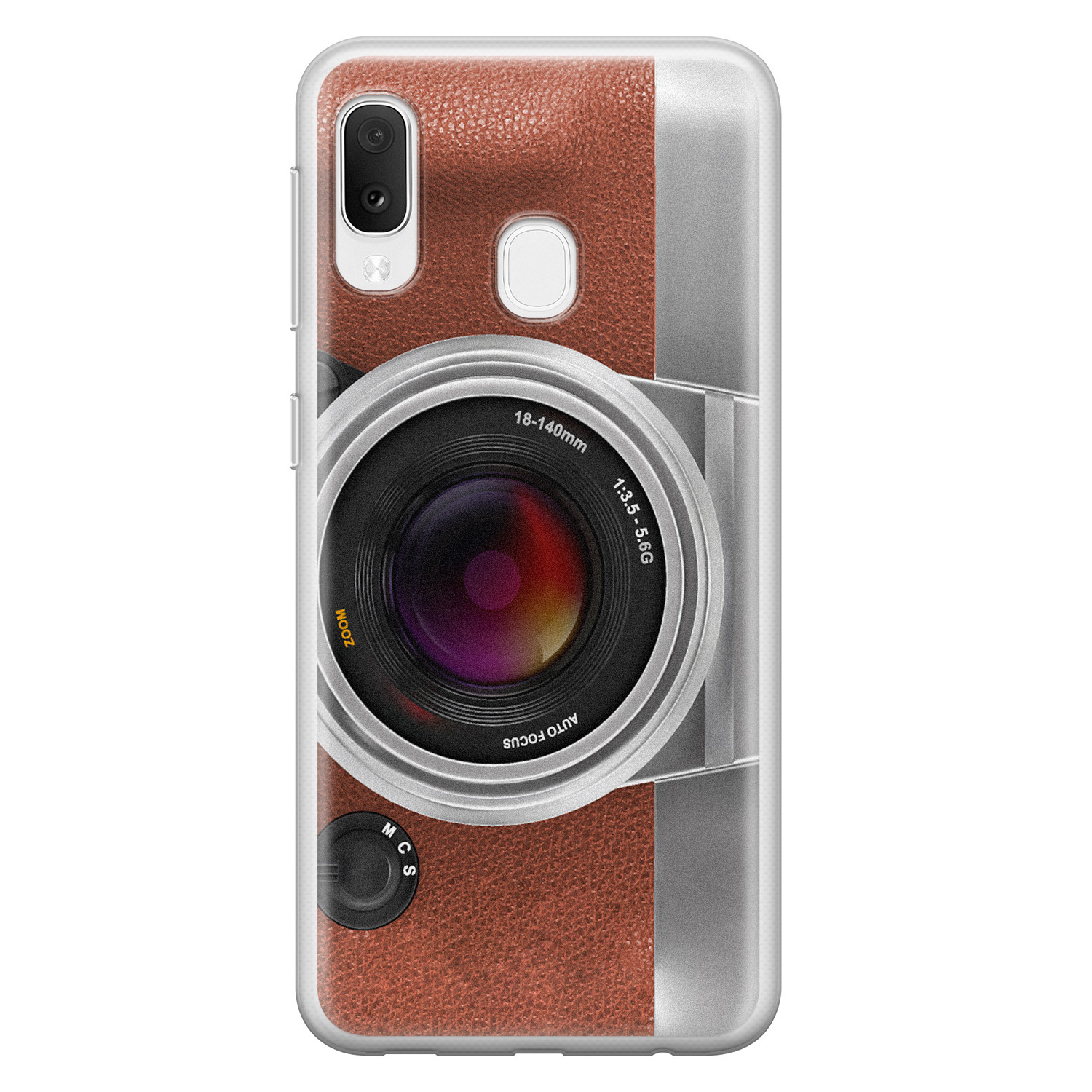 Leuke Telefoonhoesjes Samsung Galaxy A20e siliconen hoesje - Vintage camera