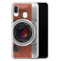 Leuke Telefoonhoesjes Samsung Galaxy A20e siliconen hoesje - Vintage camera