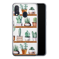 Leuke Telefoonhoesjes Samsung Galaxy A40 siliconen hoesje - Cactus