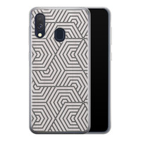 Leuke Telefoonhoesjes Samsung Galaxy A40 siliconen hoesje - Geometrisch