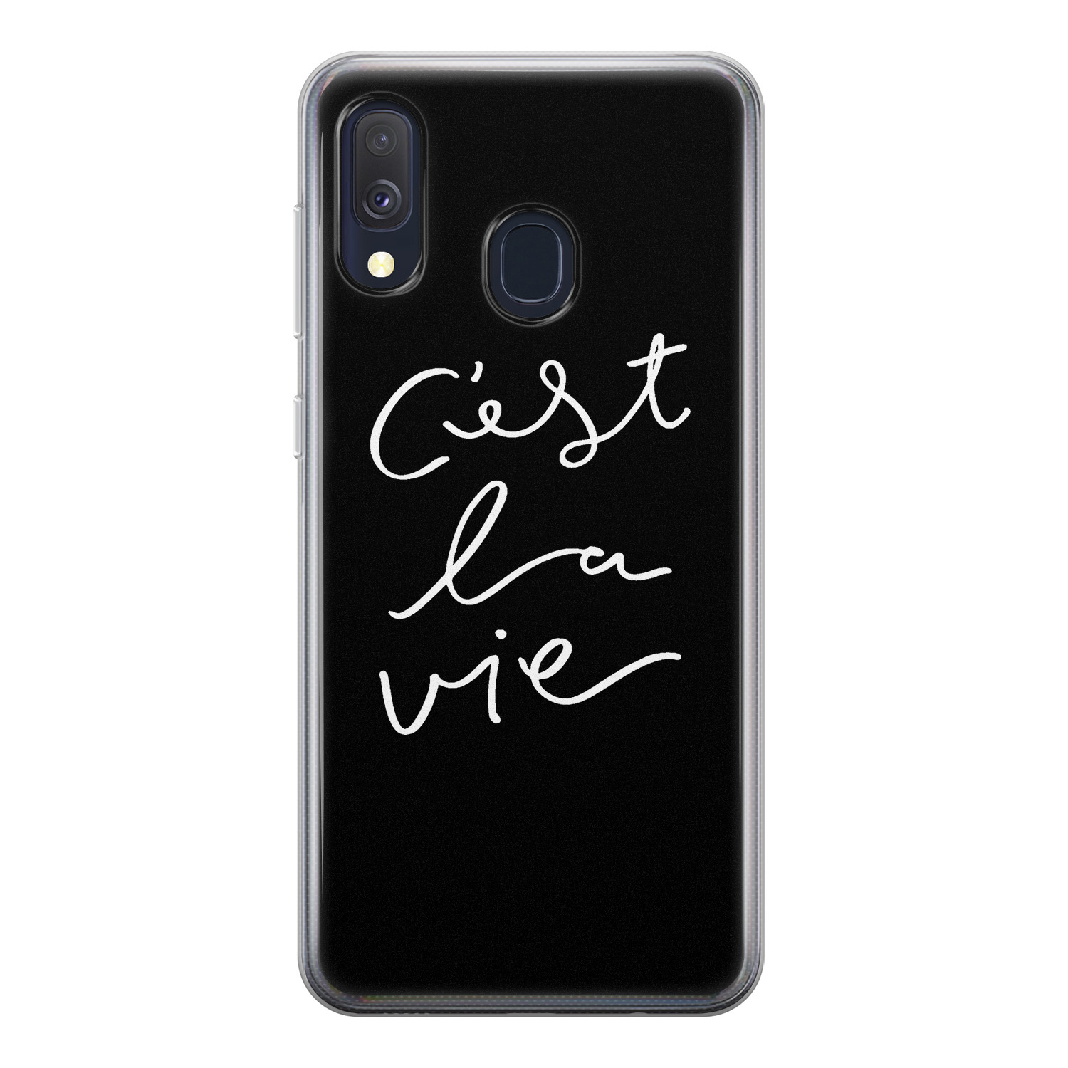 Leuke Telefoonhoesjes Samsung Galaxy A40 siliconen hoesje - C'est la vie