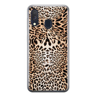 Leuke Telefoonhoesjes Samsung Galaxy A40 siliconen hoesje - Wild animal