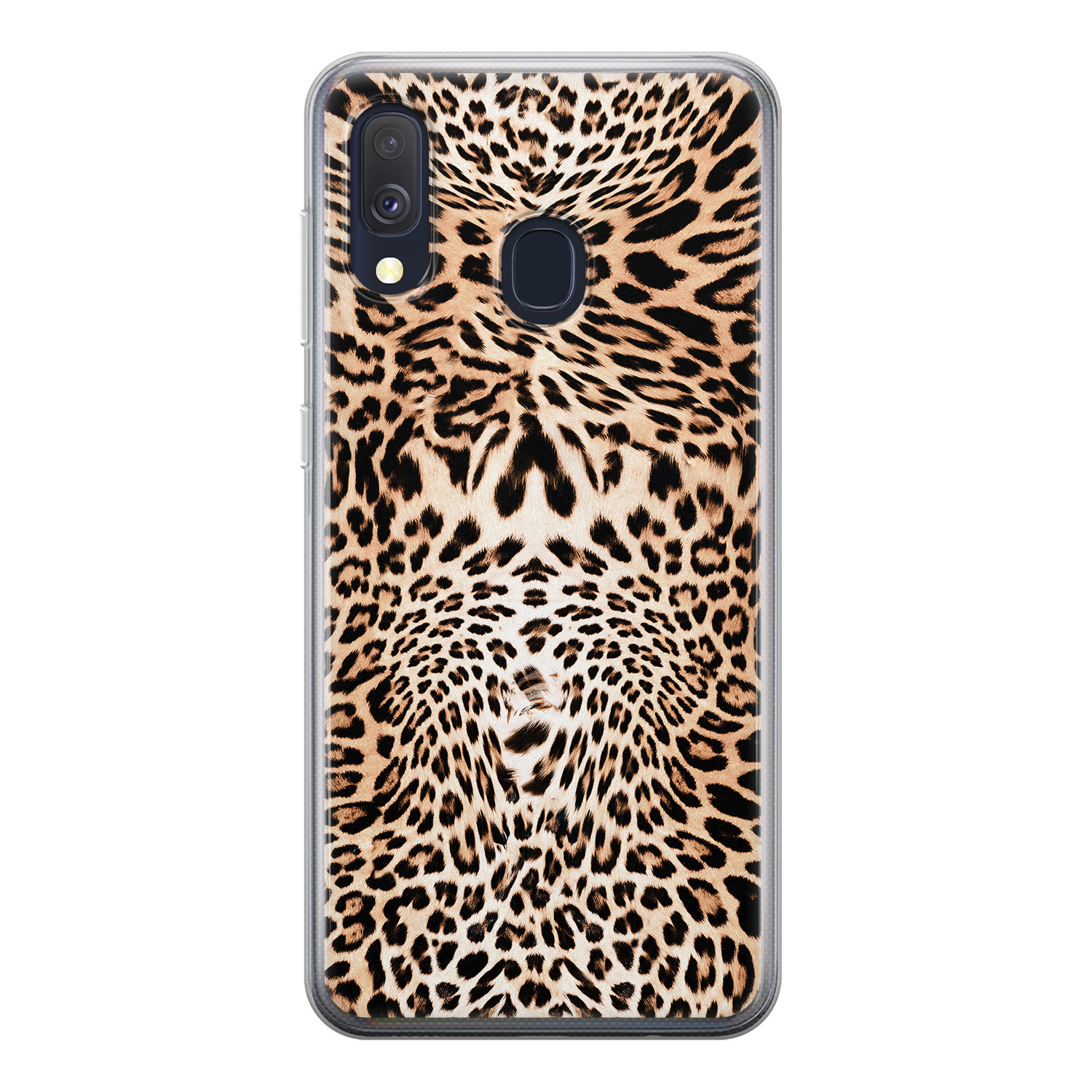 Leuke Telefoonhoesjes Samsung Galaxy A40 siliconen hoesje - Wild animal