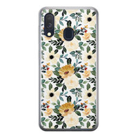 Leuke Telefoonhoesjes Samsung Galaxy A40 siliconen hoesje - Lovely flower