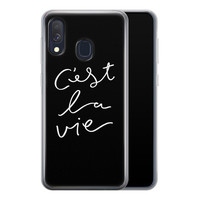 Leuke Telefoonhoesjes Samsung Galaxy A40 siliconen hoesje - C'est la vie