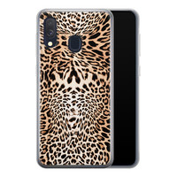 Leuke Telefoonhoesjes Samsung Galaxy A40 siliconen hoesje - Wild animal