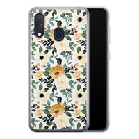 Leuke Telefoonhoesjes Samsung Galaxy A40 siliconen hoesje - Lovely flower