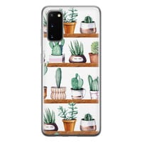 Leuke Telefoonhoesjes Samsung Galaxy S20 siliconen hoesje - Cactus