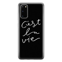 Leuke Telefoonhoesjes Samsung Galaxy S20 siliconen hoesje - C'est la vie