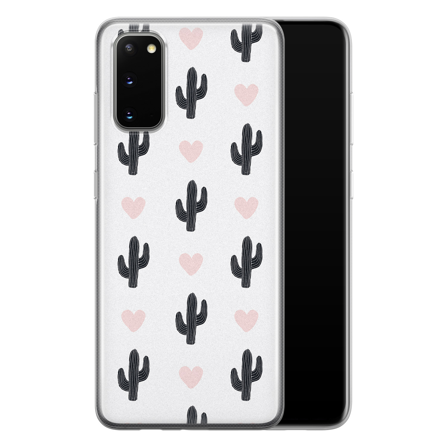 Leuke Telefoonhoesjes Samsung Galaxy S20 siliconen hoesje - Cactus love