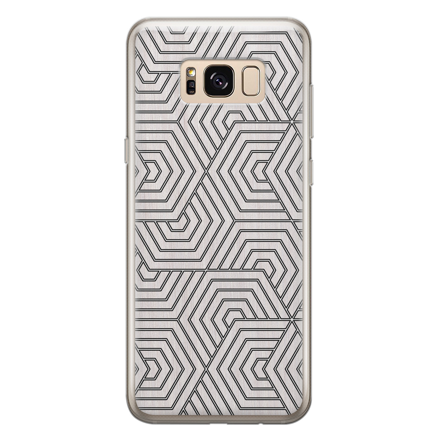 Leuke Telefoonhoesjes Samsung Galaxy S8 siliconen hoesje - Geometrisch