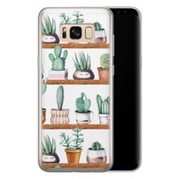Leuke Telefoonhoesjes Samsung Galaxy S8 siliconen hoesje - Cactus
