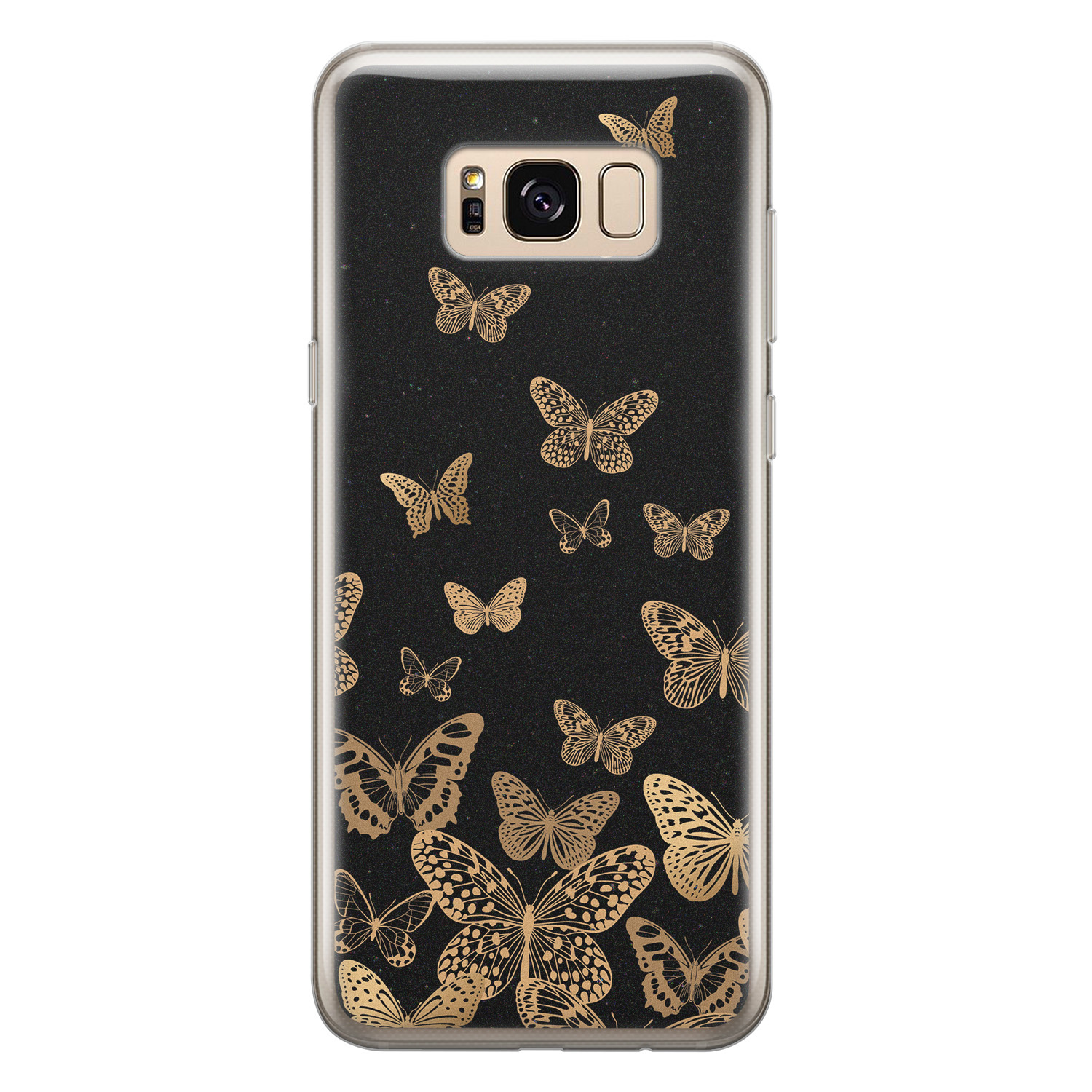 Leuke Telefoonhoesjes Samsung Galaxy S8 siliconen hoesje - Vlinders