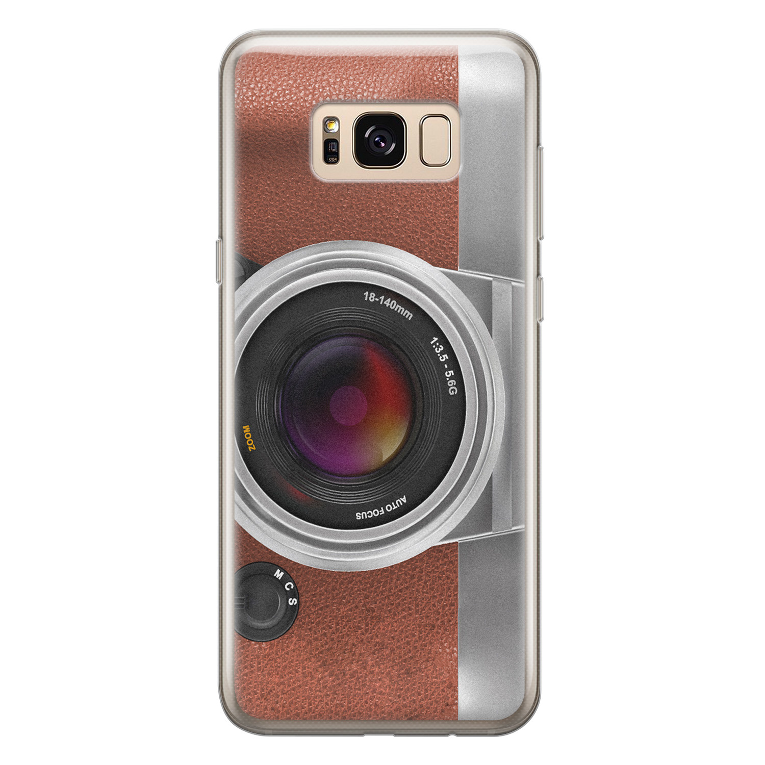 Leuke Telefoonhoesjes Samsung Galaxy S8 siliconen hoesje - Vintage camera