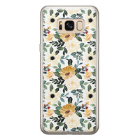 Leuke Telefoonhoesjes Samsung Galaxy S8 siliconen hoesje - Lovely flower