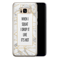 Leuke Telefoonhoesjes Samsung Galaxy S8 siliconen hoesje - Dropping squats