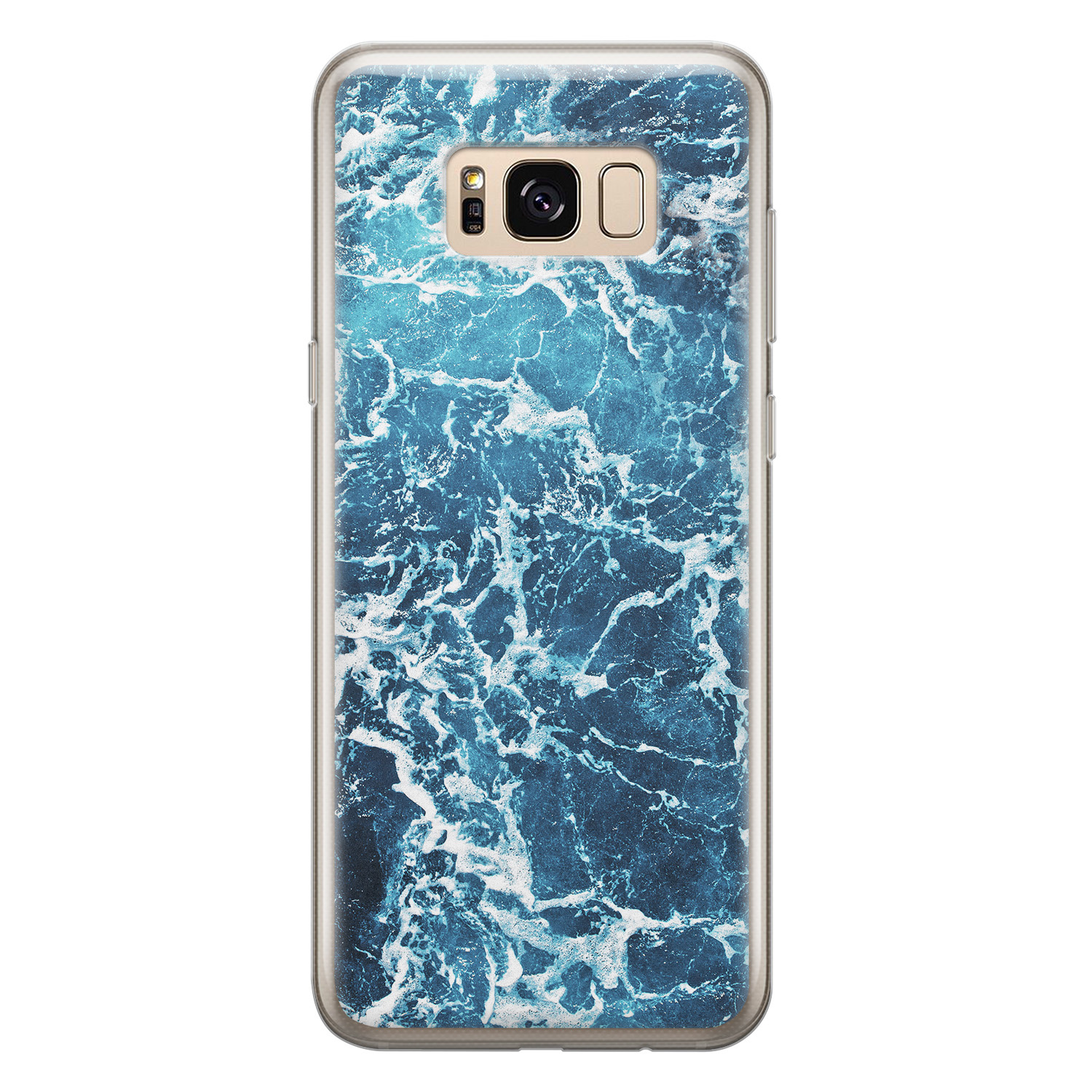 Leuke Telefoonhoesjes Samsung Galaxy S8 siliconen hoesje - Ocean blue