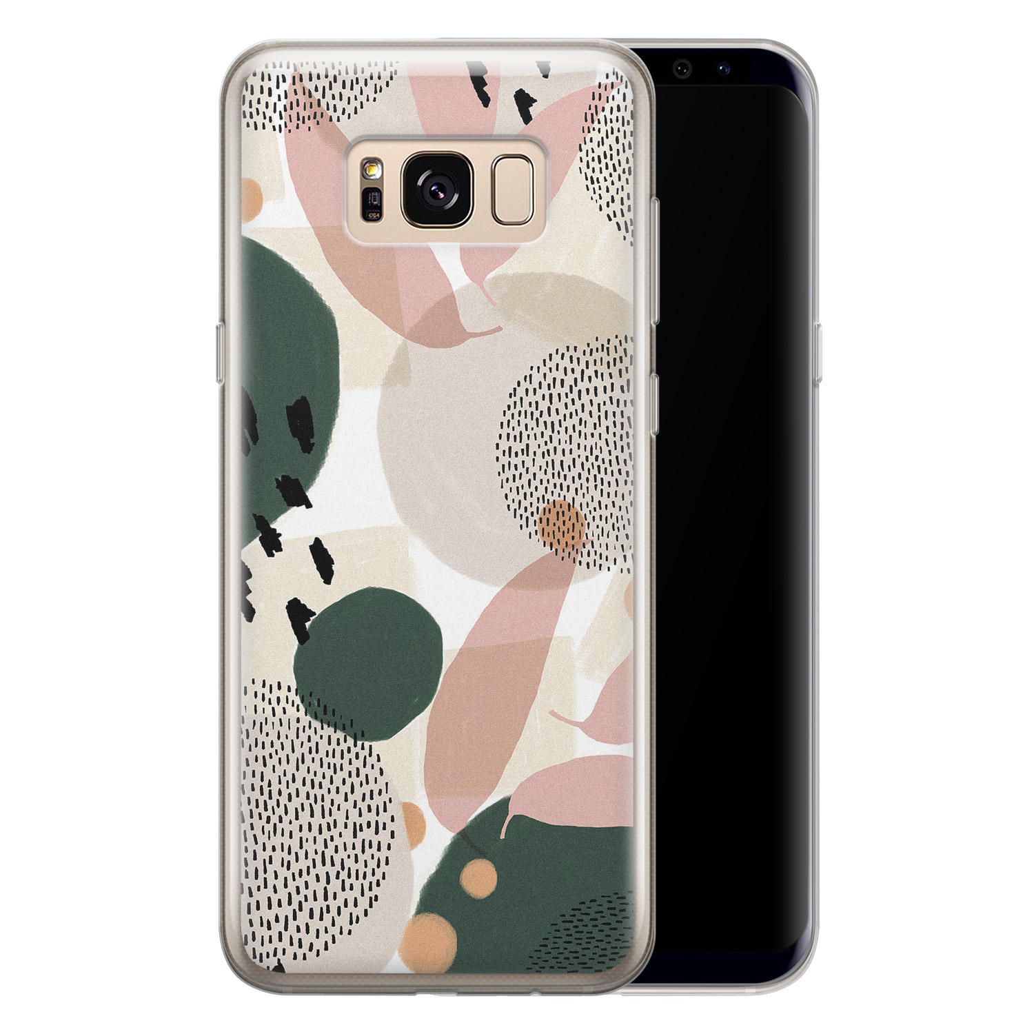 Leuke Telefoonhoesjes Samsung Galaxy S8 siliconen hoesje - Abstract print