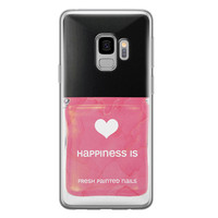 Leuke Telefoonhoesjes Samsung Galaxy S9 siliconen hoesje - Nagellak